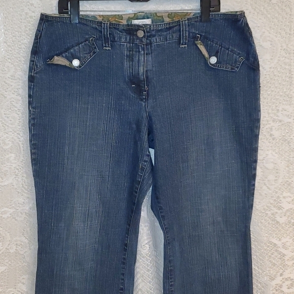 Ann Taylor Loft boot cut early Y2K 2000's jean sz 14 sailor jeans - Picture 2 of 13